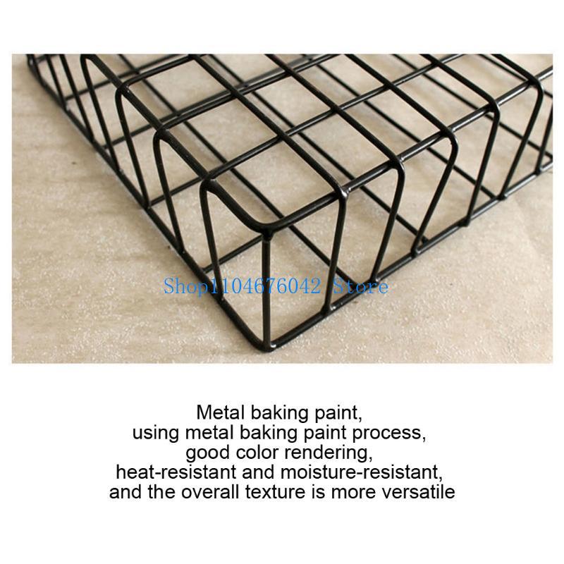 Magazine Holder Rack - 652F Mail Wire Basket Wall Mounted