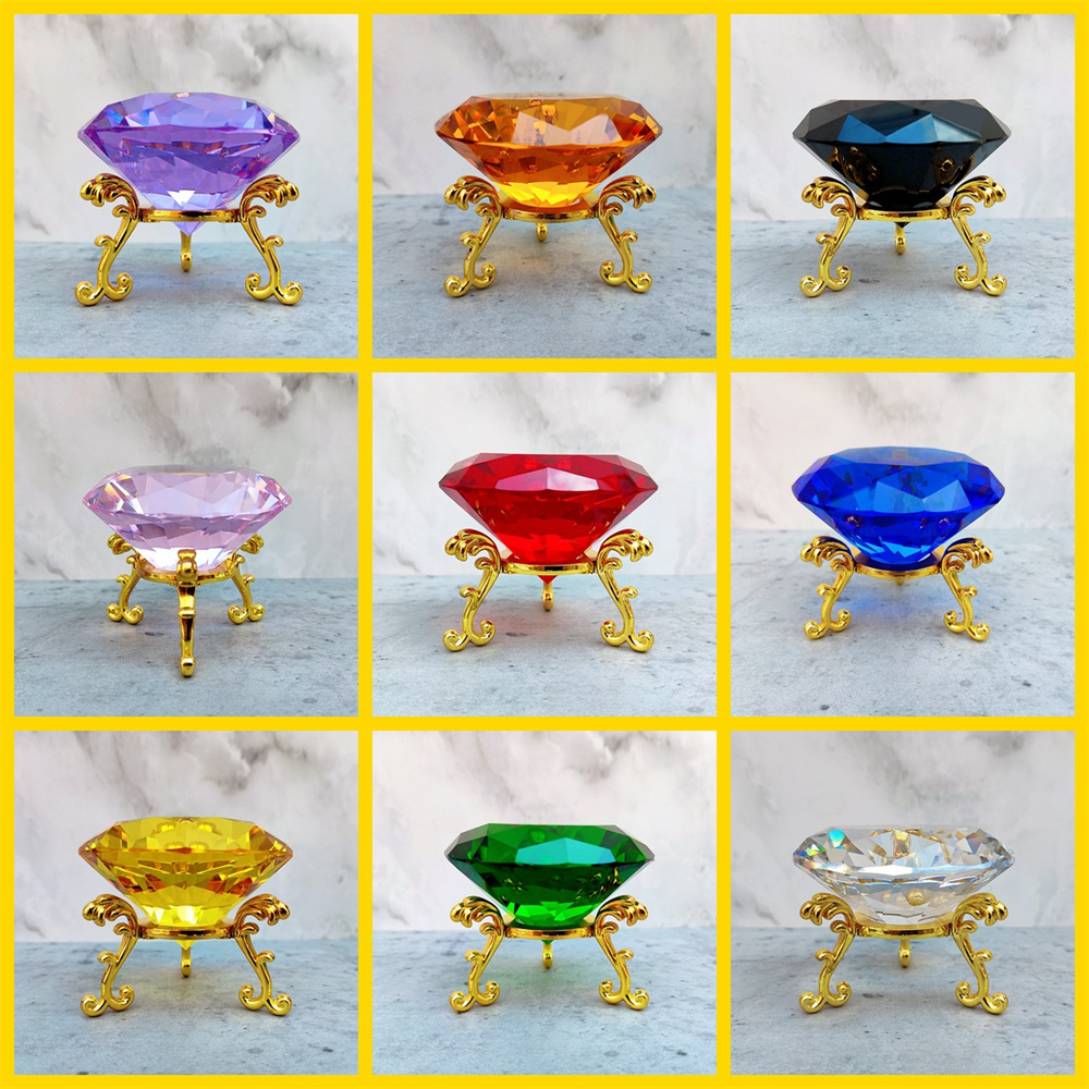 80mm K9 Crystal Diamond With M - Paper Weight Crystal 评论和价格