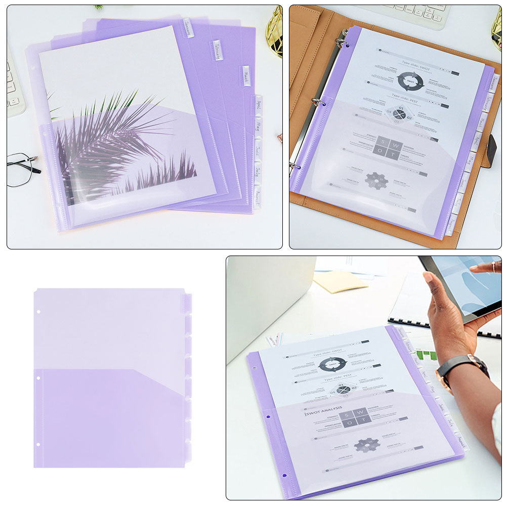 2Sets A4 PP Plastic Binder Div - Tab Divider A4 评论和价格