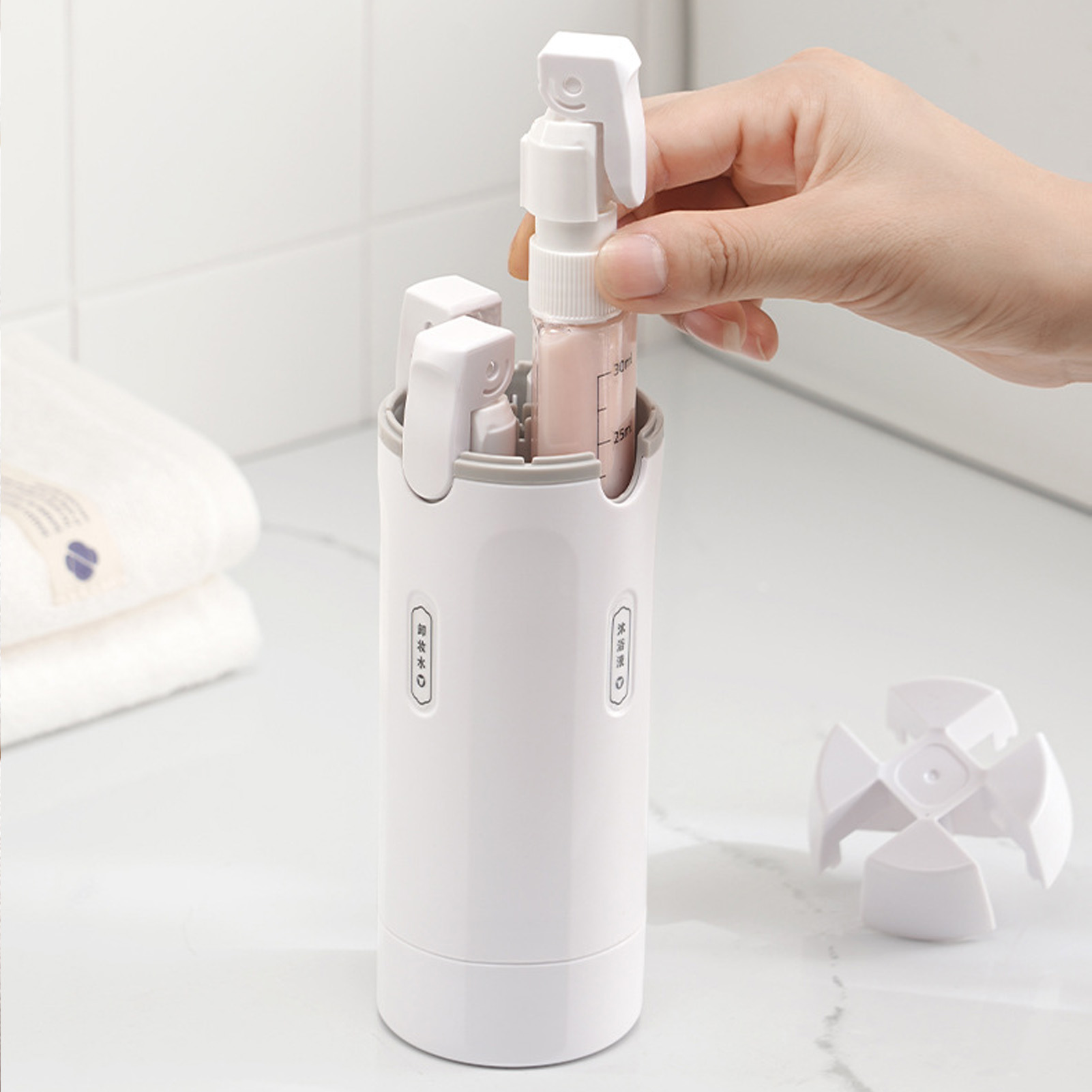 4-in-1 Travel Liquid Dispenser - Gel Refill Pack 评论和价格
