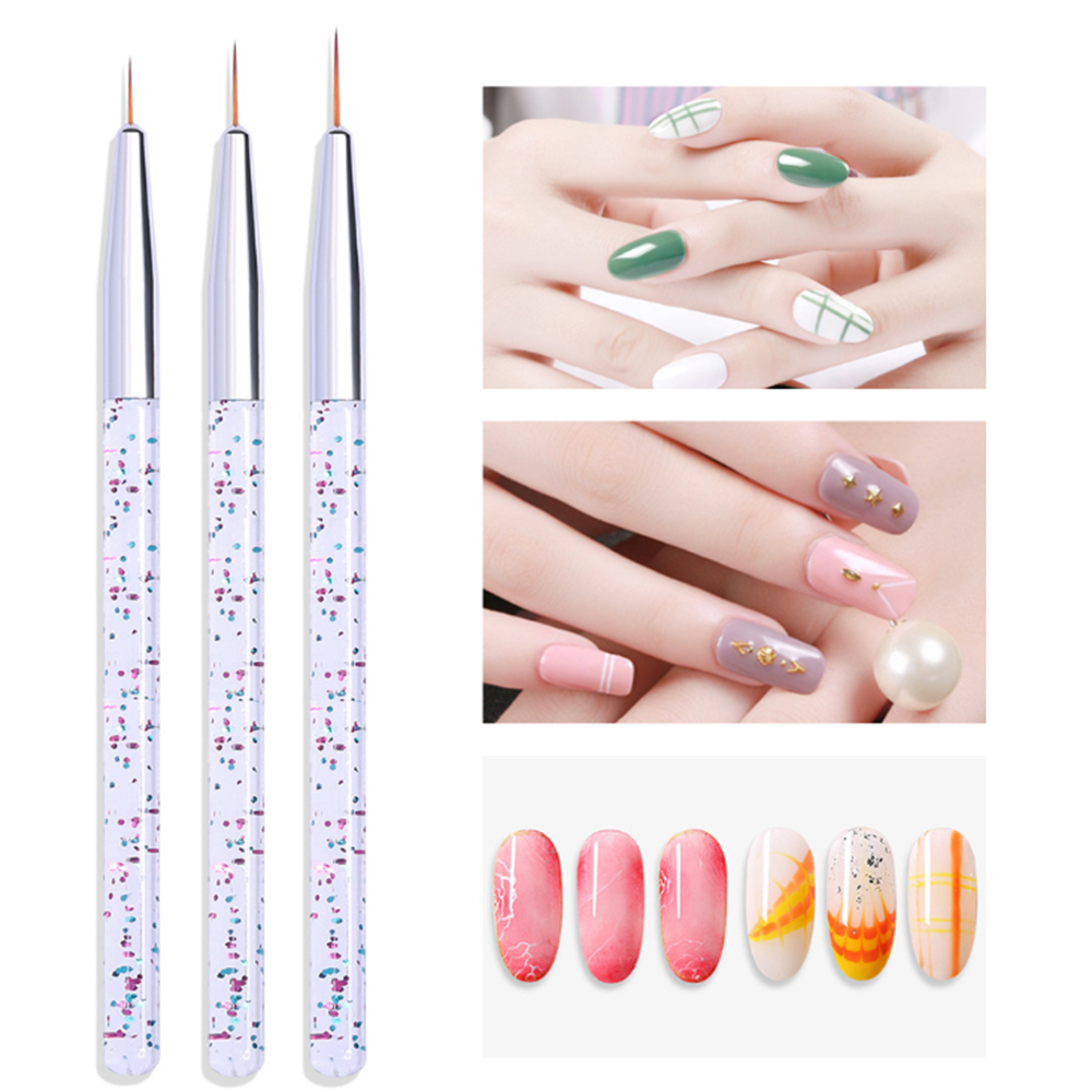 LINMANDA 3Pcs Nail Art Pen Set - Correction Pen Fine 评论和价格