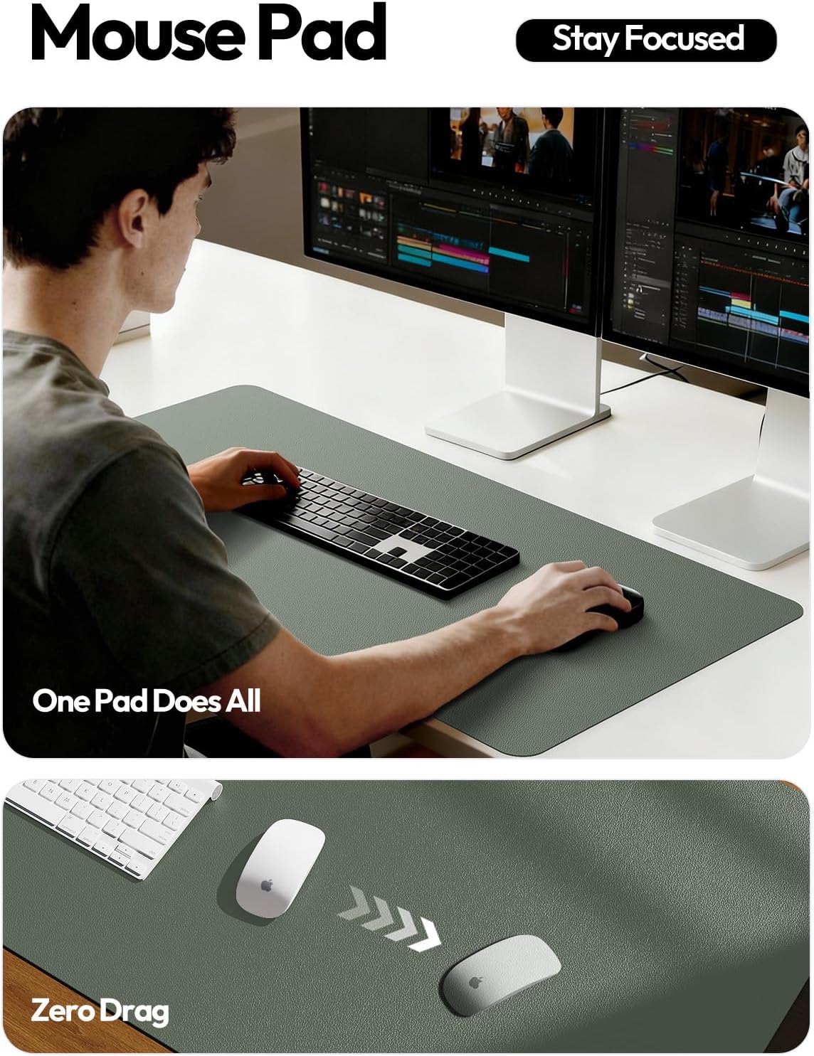 Leather Desk Pad Protector, La - Leather Desk Pad 评论和价格