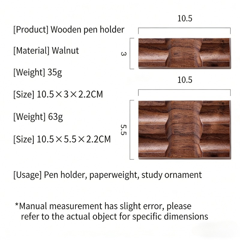 Walnut Wood Pen Holder Stand f - Pen Rest Single 评论和价格