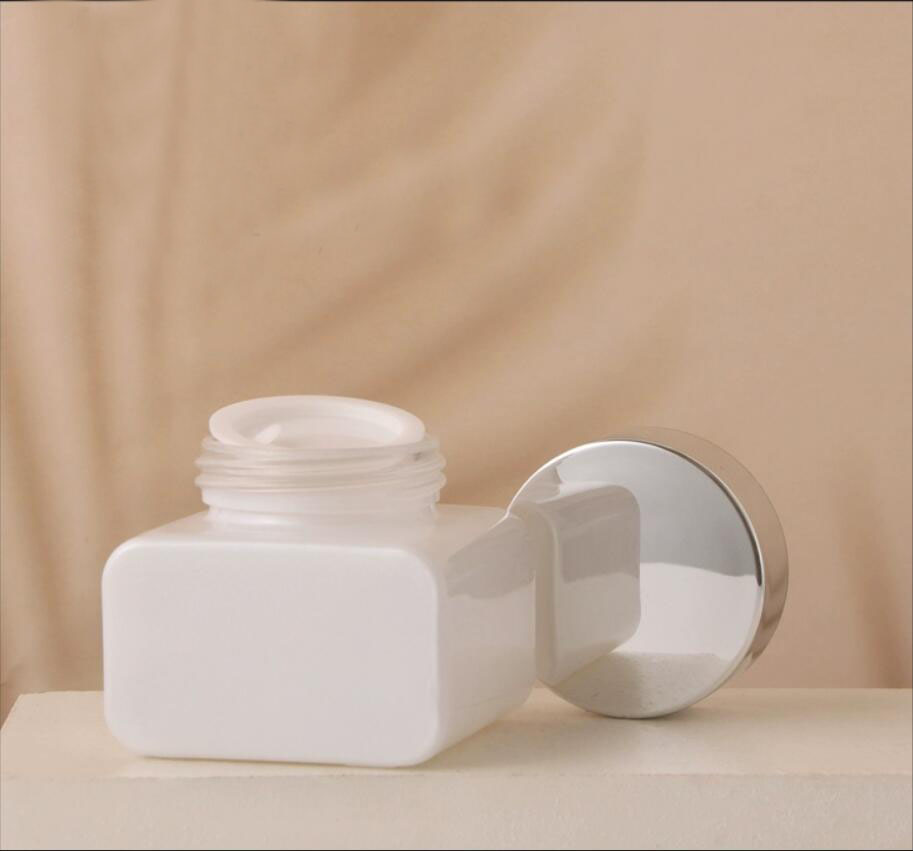 30G white glass jar silver lid - Gel Refill Pack 评论和价格