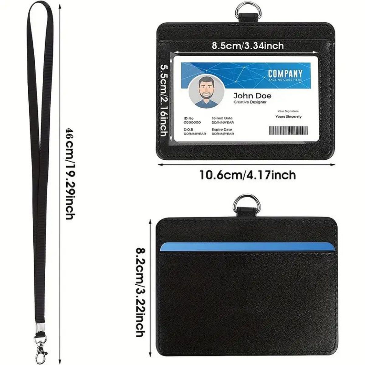 1 pc Horizontal ID badge holde - Index Card Holder 评论和价格
