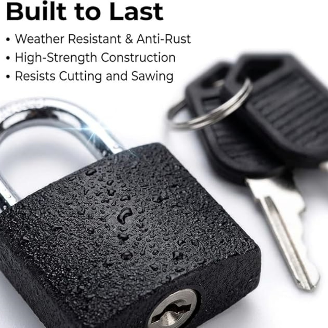 3 pcs Padlock with Keys, (Blac - Letter Opener Brass 评论和价格