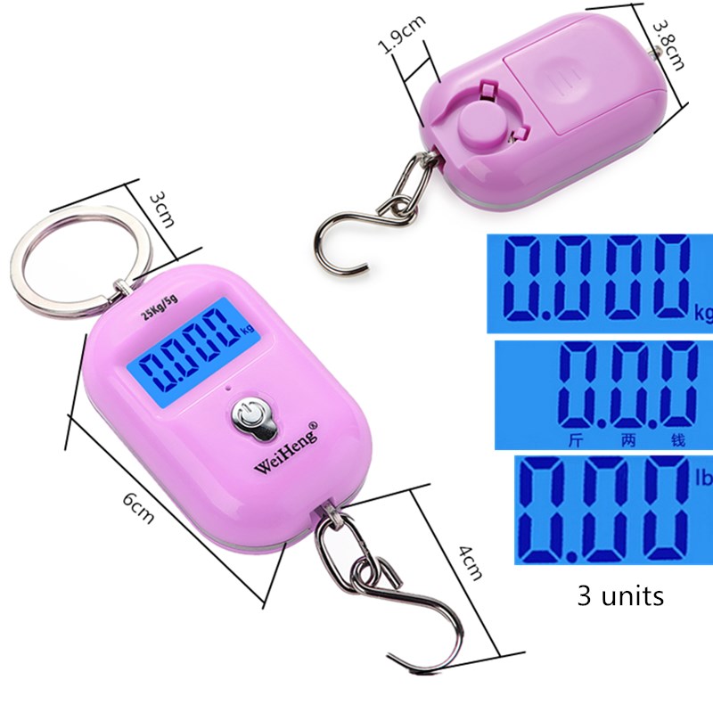 25kg/5g Mini Hook Scale Digita - Tape Dispenser Weighted 评论和价格