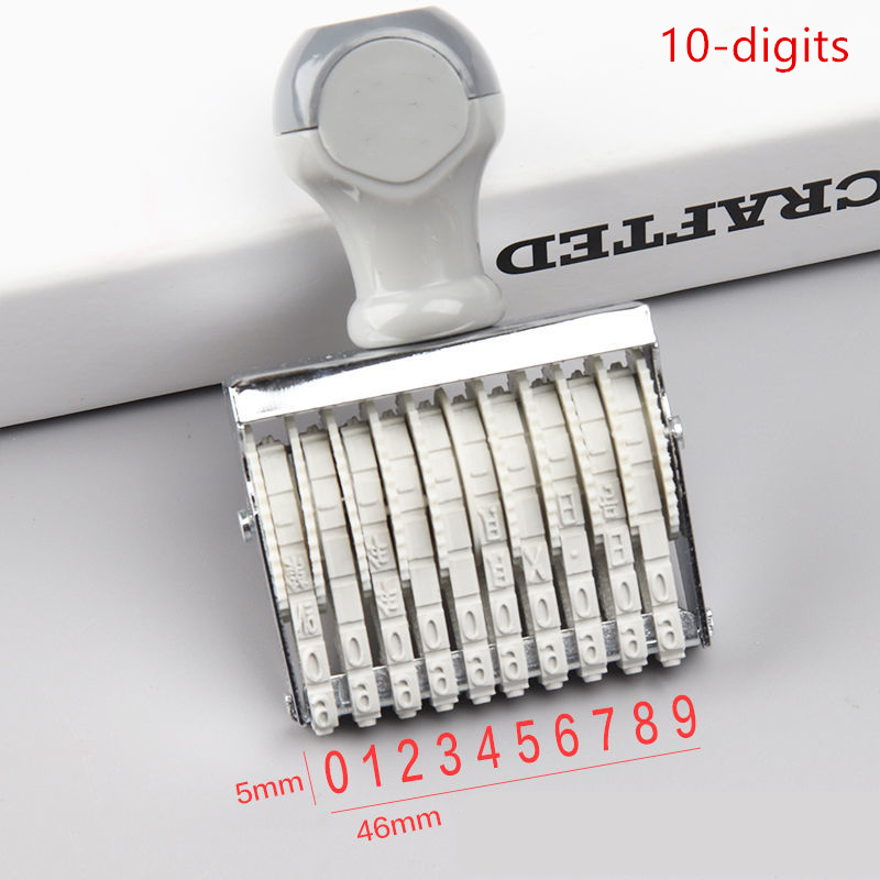 Portable 8/10 Digits Number St - Rubber Date Stamp 评论和价格