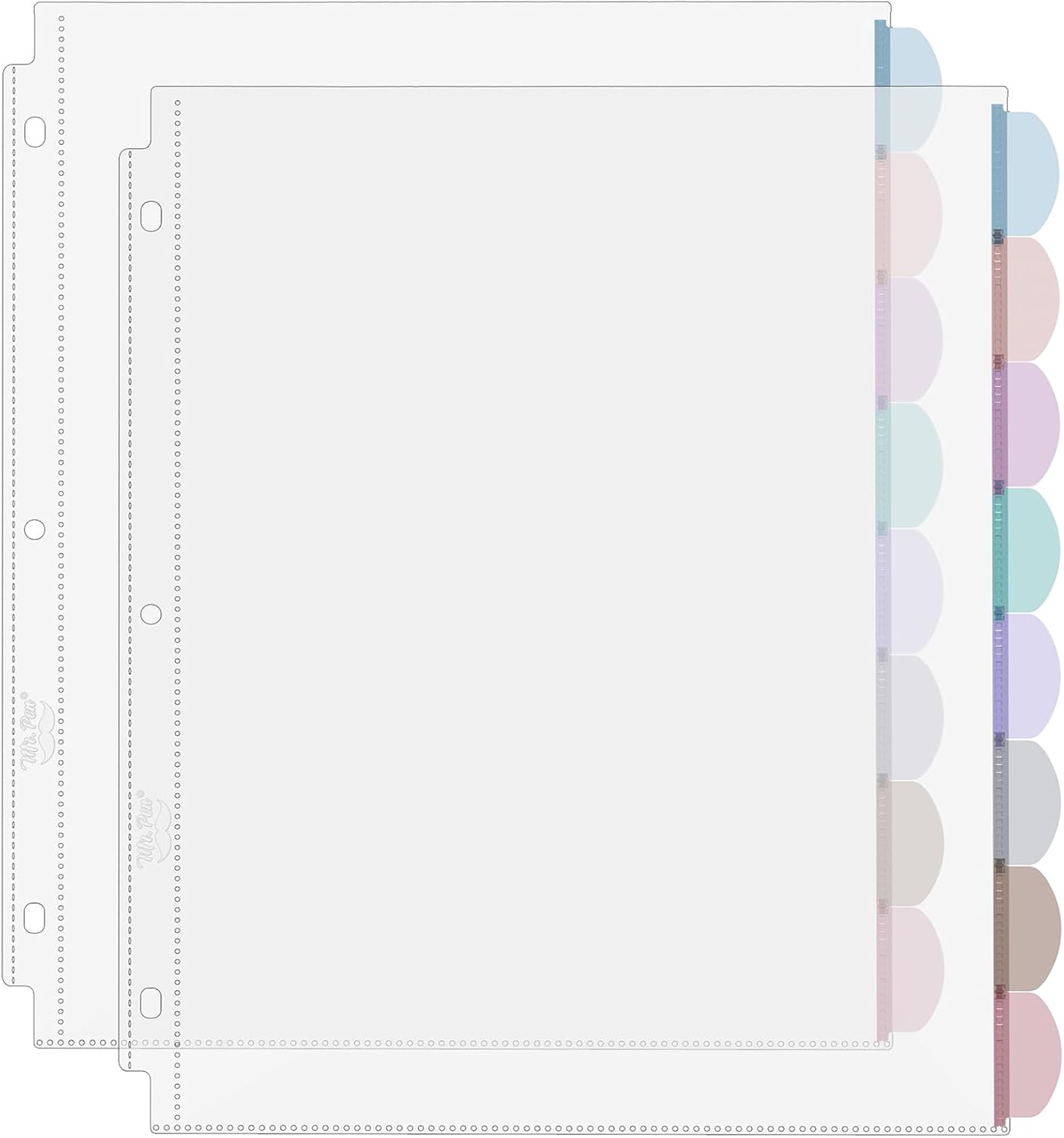A4 Clear Sheet Protectors with - Tab Divider A4 评论和价格