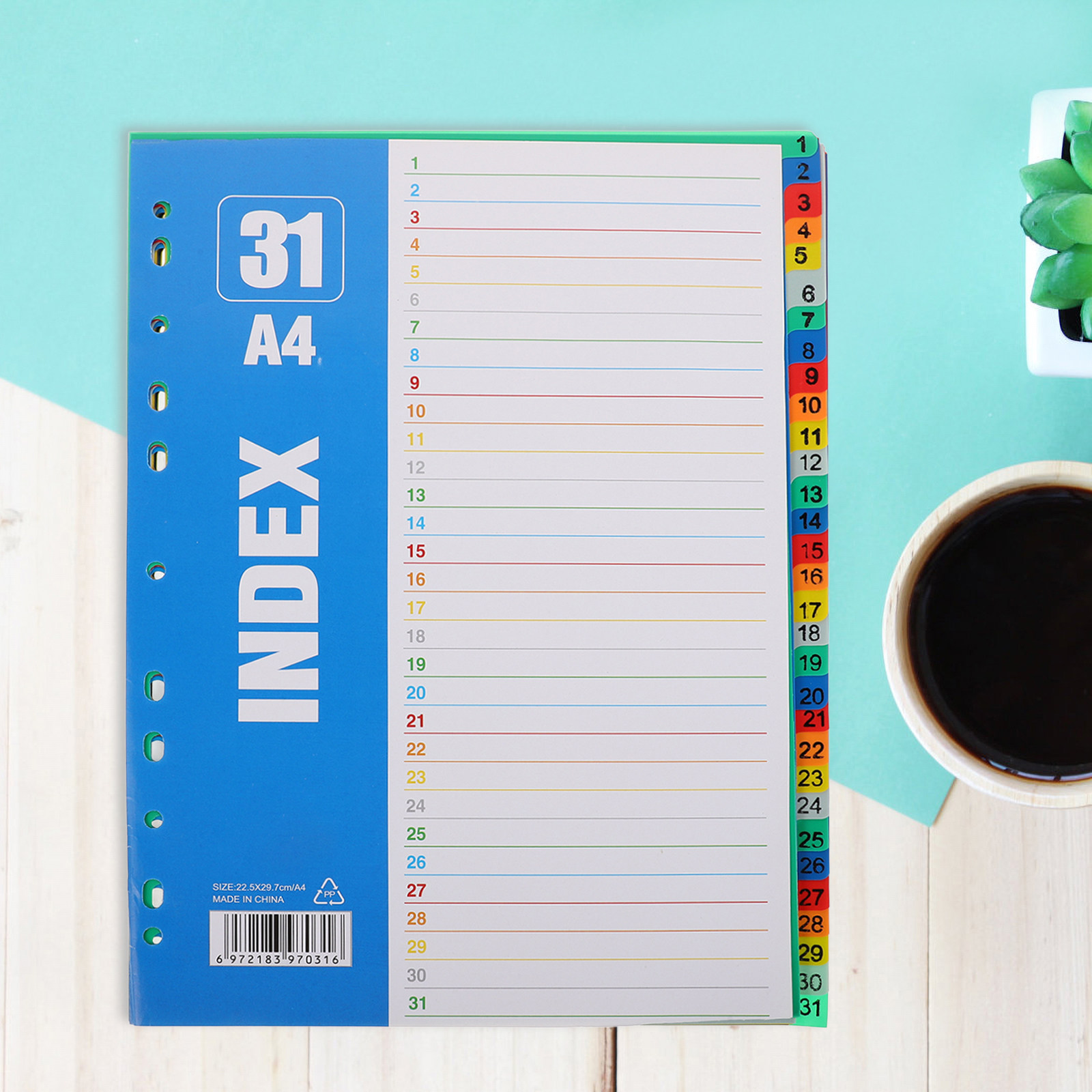 1Set A4 11-Hole Number Divider - Tab Divider A4 评论和价格