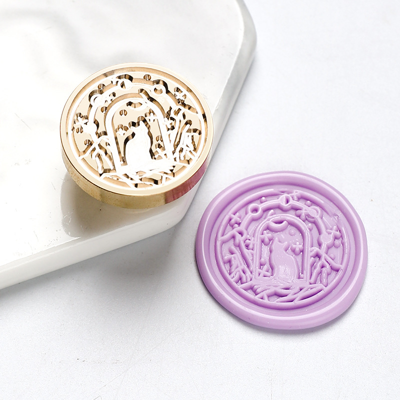 Star Sky Lotus Rose Pattern Wa - Wax Seal Stamp Set 评论和价格