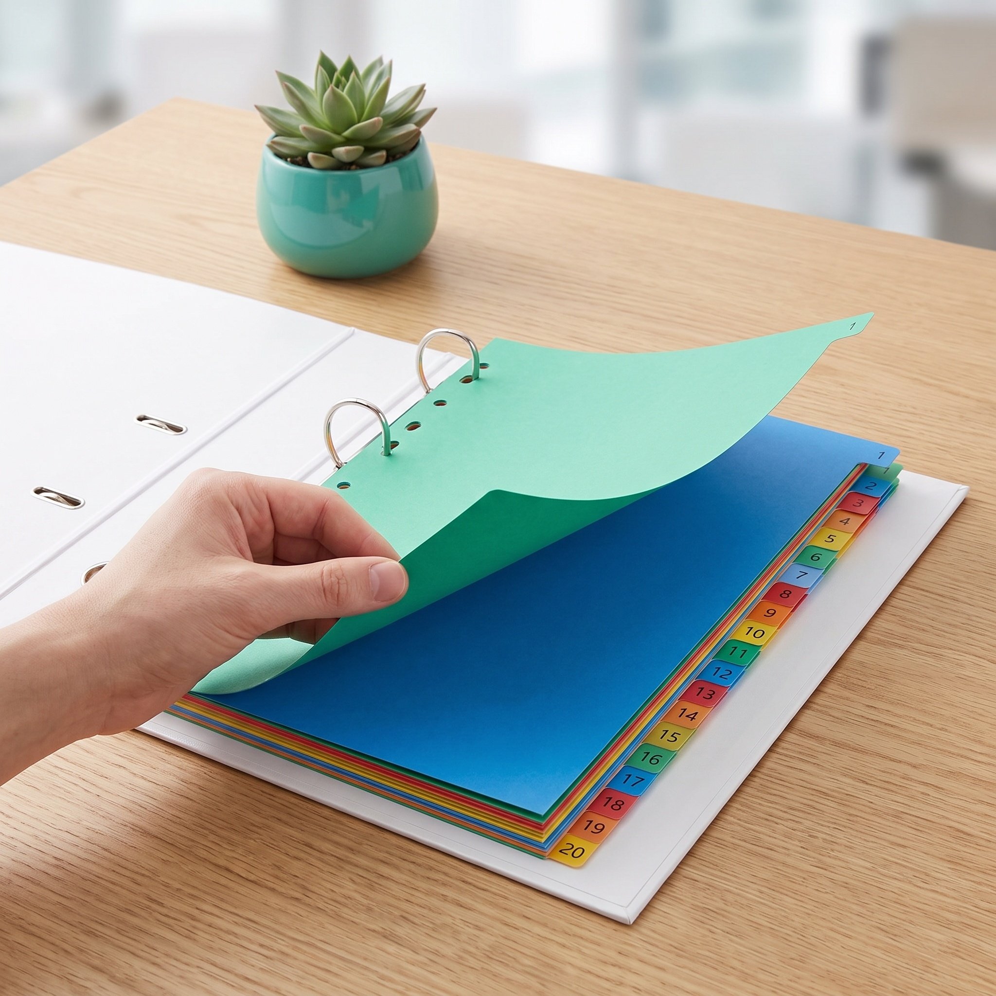 A4 Colorful Plastic Tab Divide - Tab Divider A4 评论和价格