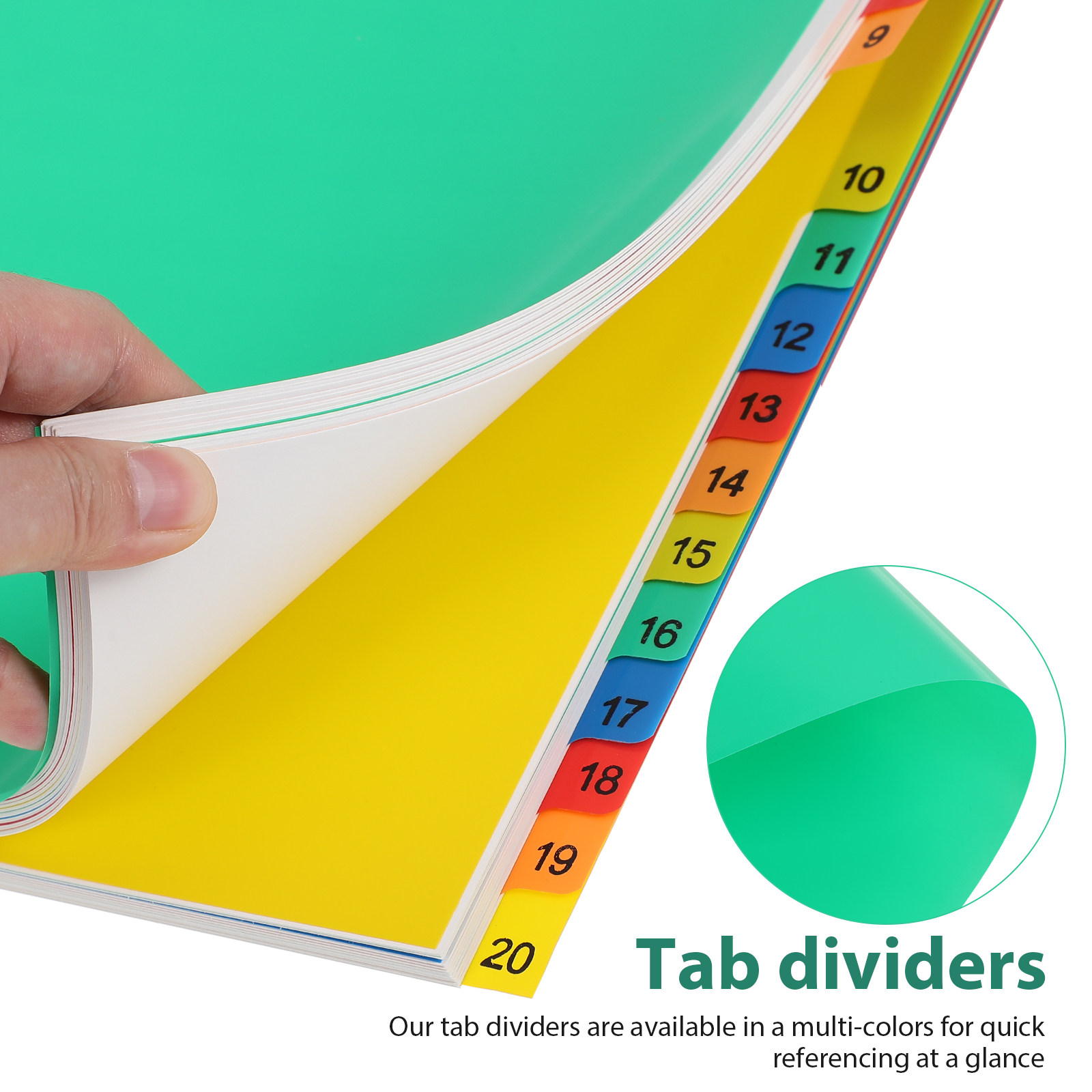 A4 Colorful Plastic Tab Divide - Tab Divider A4 评论和价格