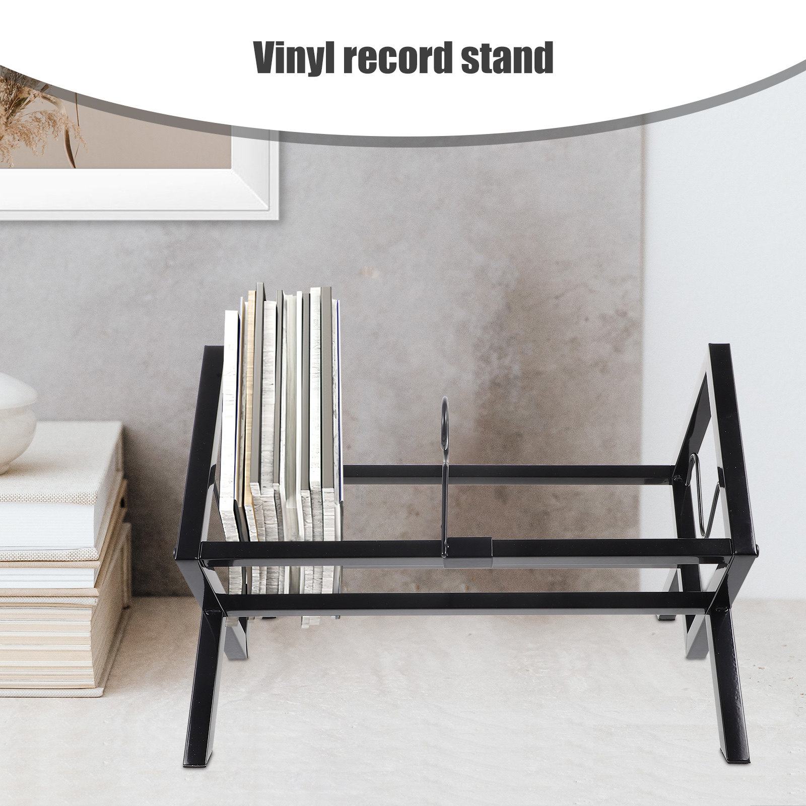 Vinyl Record Storage Rack Desk - Magazine Holder Rack 评论和价格