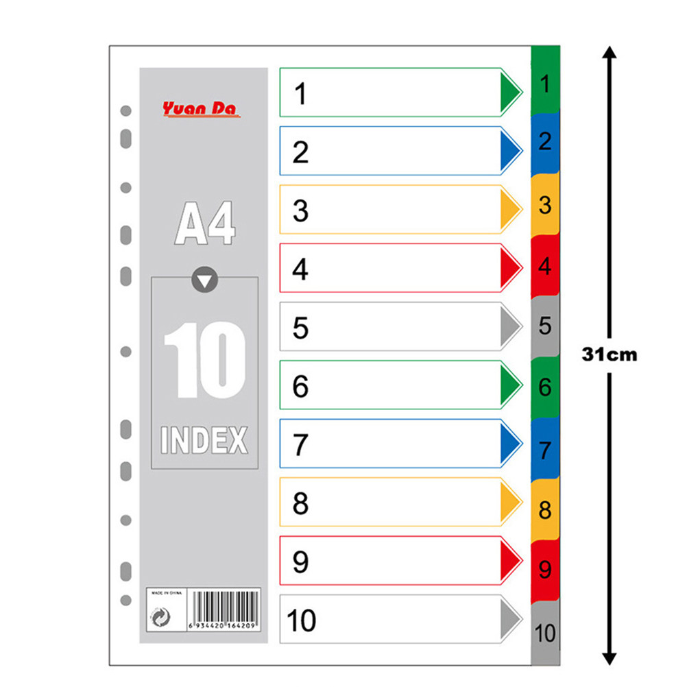 40Pcs A4 Bright Color Index Ta - Tab Divider A4 评论和价格