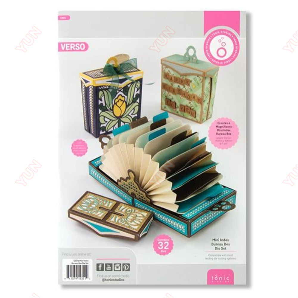 Mini Index Bureau Box Die Set  - Card Index Box 评论和价格