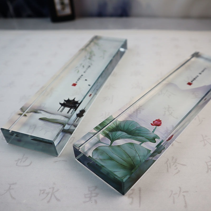Glass Paperweight Traditional  - Book Weight Glass 评论和价格