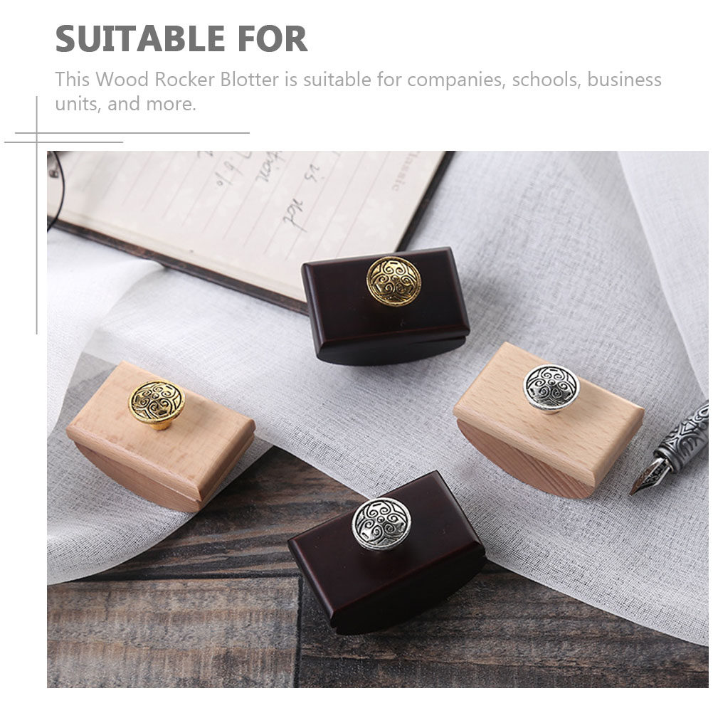 2Pcs Wooden Rocker Blotter Ink - Ink Blotter Paper 评论和价格