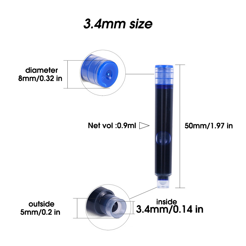 50pcs Fountain Pen Ink Cartrid - Fountain Pen Bottled Ink 评论和价格