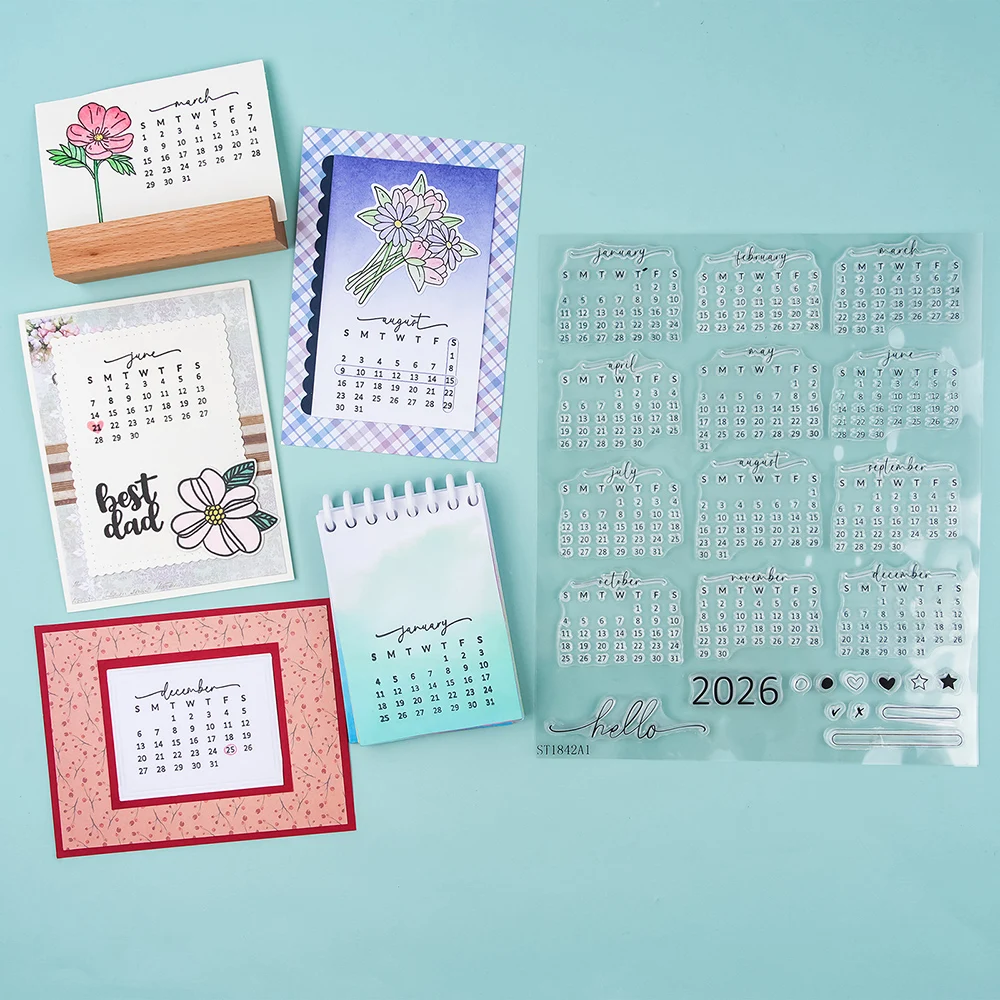 Calendar Date 2026 Clear Stamp - Rubber Date Stamp 评论和价格
