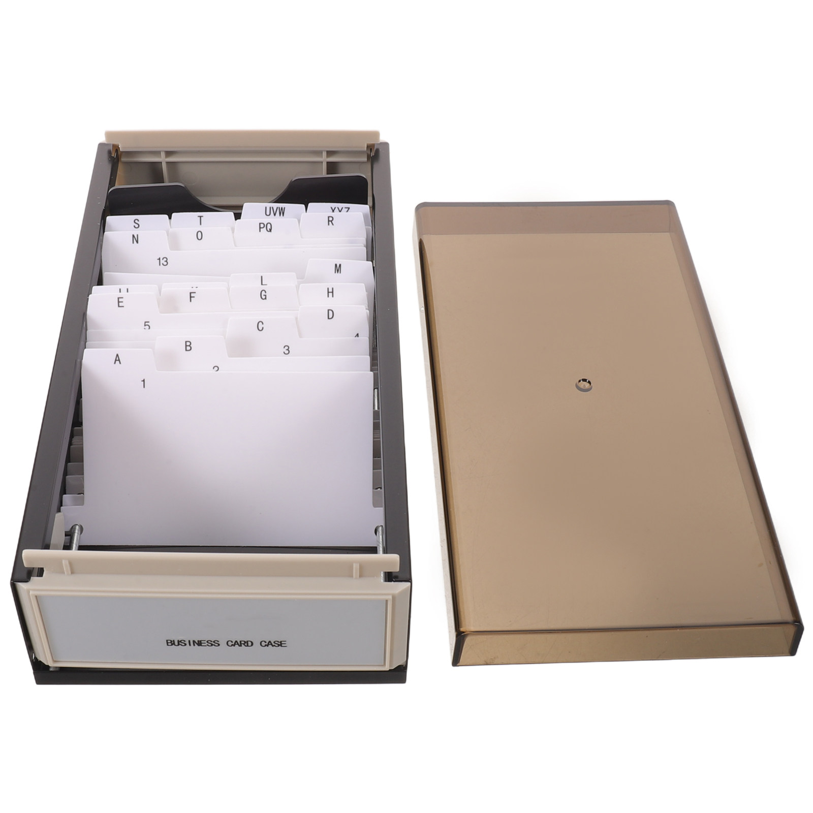 Business Card File Organizer L - Card Index Box 评论和价格