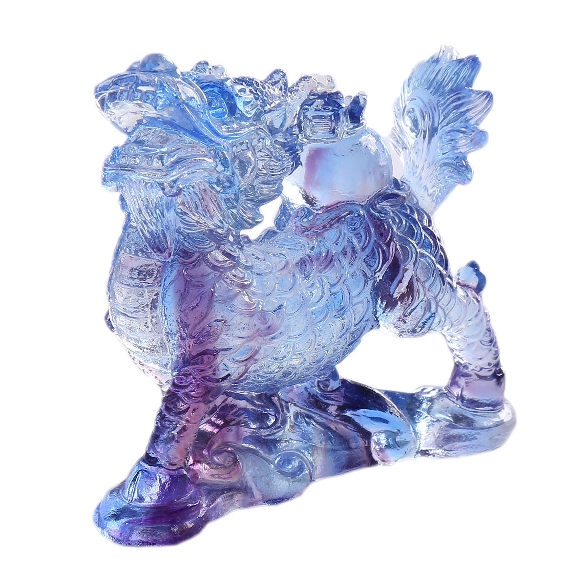 Chinese Liuli Crystal Feng Shu - Paper Weight Crystal 评论和价格