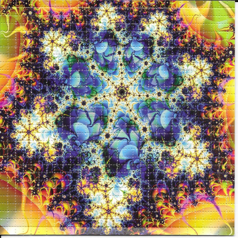 Fractal Psychedelic LSD Acid F - Ink Blotter Paper 评论和价格