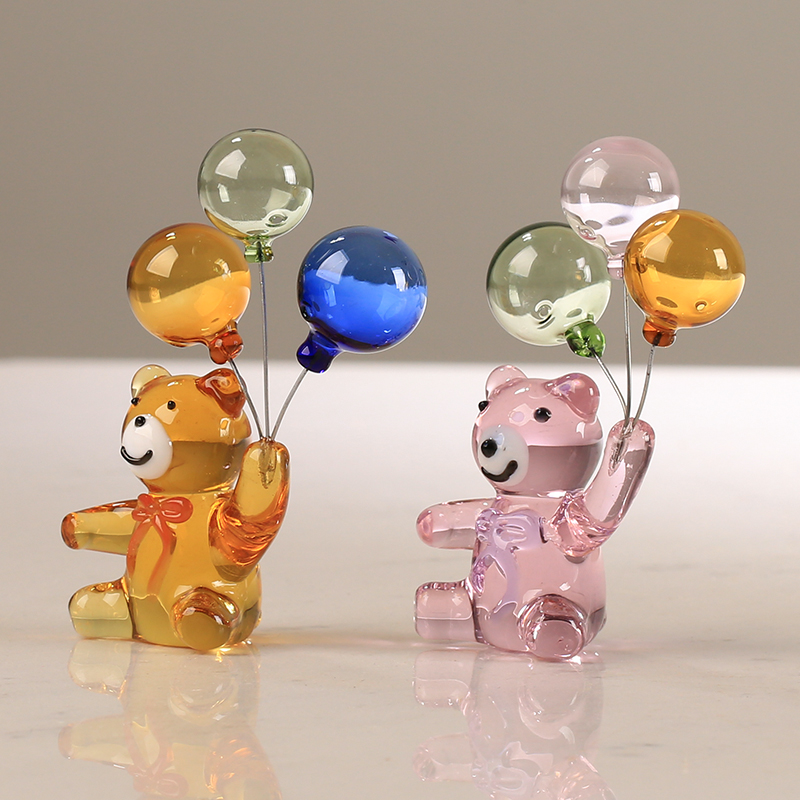 Crystal Bear Figurine with Thr - Paper Weight Crystal 评论和价格