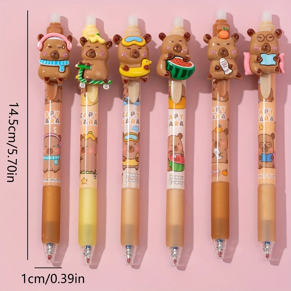 Cute Capybara Erasable Pens, 0 - Correction Pen Fine 评论和价格