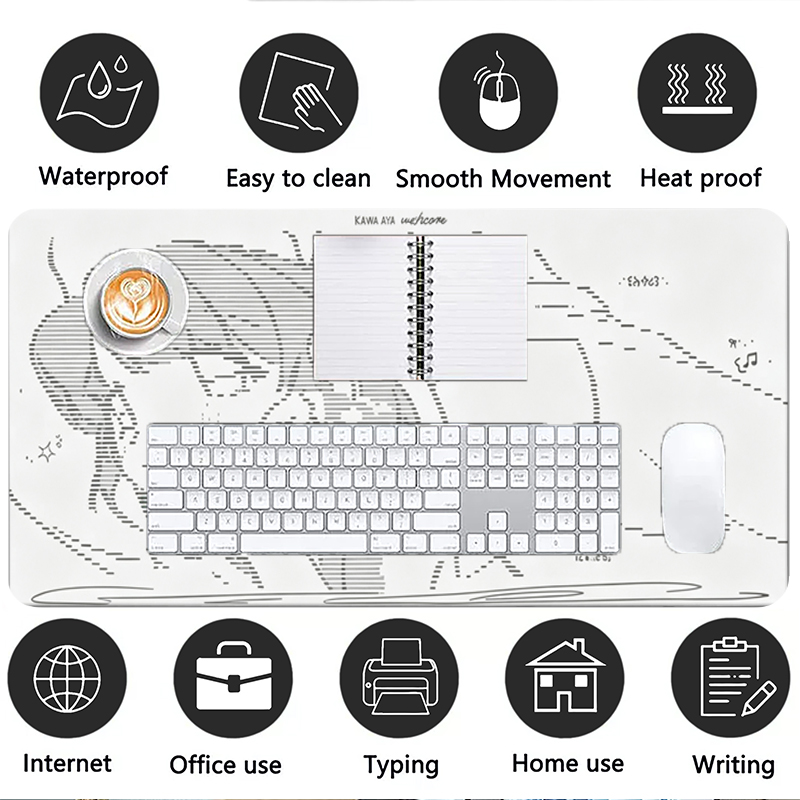1Pcs Leather Mouse Pad Anime A - Leather Desk Pad 评论和价格