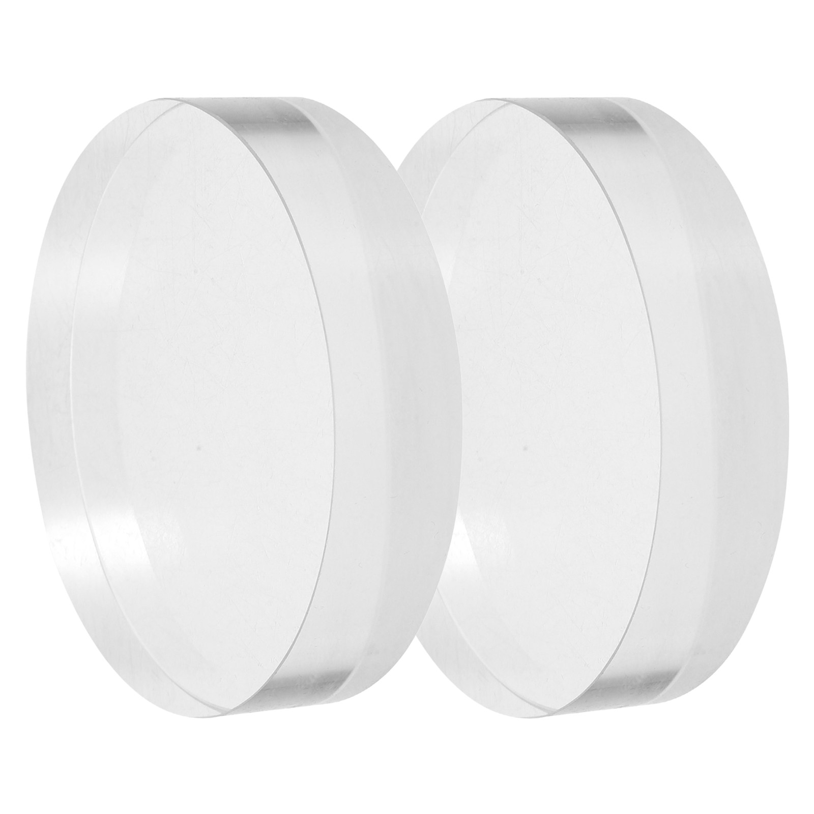 2Pcs Transparent Round Glass P - Book Weight Glass 评论和价格